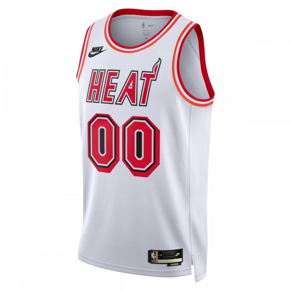 Miami Heat Unisex 2022/23 Custom Swingman Jersey - Classic Edition - White-Pro Kit Vault | Brand New 26/27 Sports Jerseys